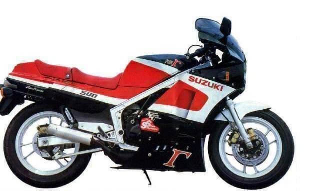 Kit Adhésifs Carénage Complet Pour Suzuki RG 500 Gamma 1985-1987 - Reprise Graphique D'origine